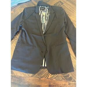 NWT DO-BE Black Blazer Jacket Women Medium Timeless Minimalist Classy Work Wear